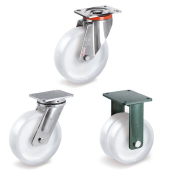 Roues en polyamide 6 pour charges lourdes